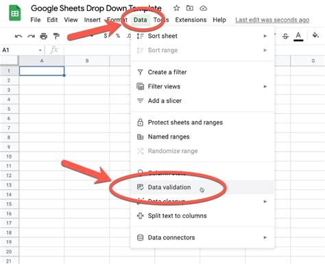 How to Make a Drop Down Menu in Google Sheets: A Comprehensive Guide to Streamlining Your Data Entry